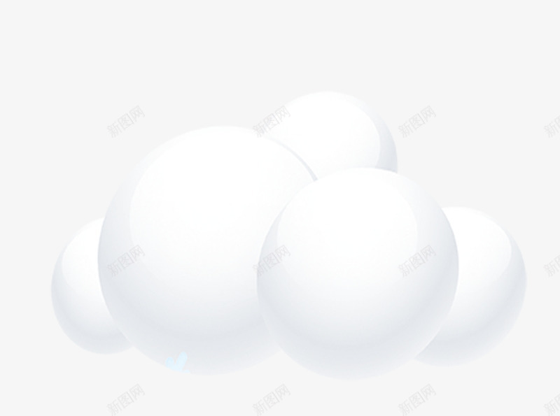白色卡通云朵装饰图案png免抠素材_新图网 https://ixintu.com 云朵 免抠PNG 卡通 白色 装饰图案