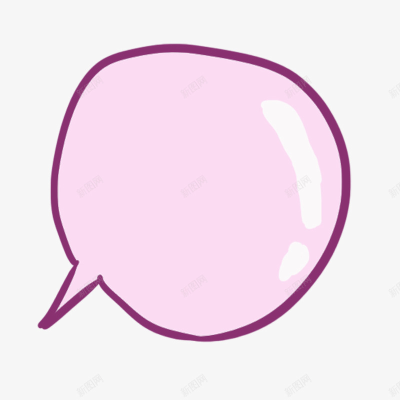 紫色手绘气泡png免抠素材_新图网 https://ixintu.com 云朵气泡 促销气泡 思考框 思考气泡 气泡 波浪边框 紫色 花边边框 虚线边框