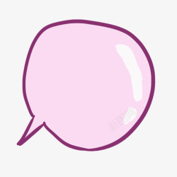 紫色波浪海报边框紫色手绘气泡高清图片
