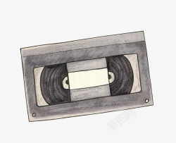欧美电影卡通复古电影主题手绘磁带高清图片