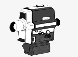 复古摄影机png免抠素材_新图网 https://ixintu.com 复古 摄影机 欧美 老式 黑白