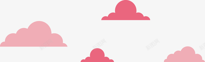 扁平卡通粉红色的云png免抠素材_新图网 https://ixintu.com 云 云朵 卡通 扁平 粉红色的云 粉色 粉色的云