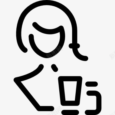 女性化妆品图标图标