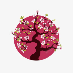 日本樱花树素材