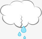 白云下雨雨滴对话框png免抠素材_新图网 https://ixintu.com 下雨 白云 雨滴对话框