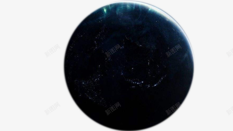 黑夜的地球png免抠素材_新图网 https://ixintu.com 创意 地球 宇宙 摄影拍摄 星光 灯光 炫酷地球 黑夜