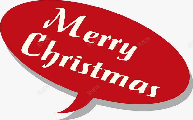 红色圣诞节标签png免抠素材_新图网 https://ixintu.com 免抠PNG 圣诞节 对话框 标签 符号 红色 装饰图案