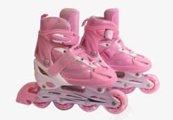 轮滑装备粉色轮滑鞋高清图片