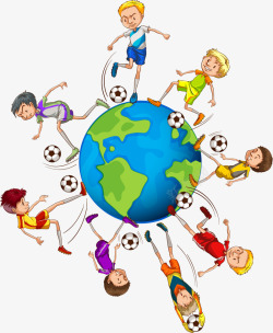 世界足球手绘世界足球高清图片