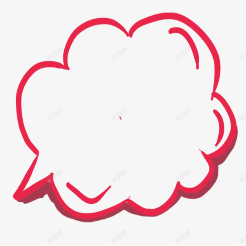云朵思考气泡图标png_新图网 https://ixintu.com 云朵气泡 促销气泡 对话框 思考框 思考气泡 手绘气泡 气泡 粉色气泡 说话云朵