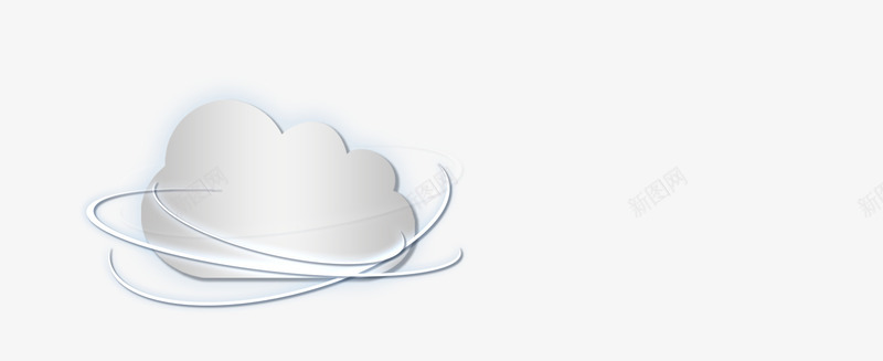 云朵及logo图标png_新图网 https://ixintu.com logo 云朵 白色 科技 金属