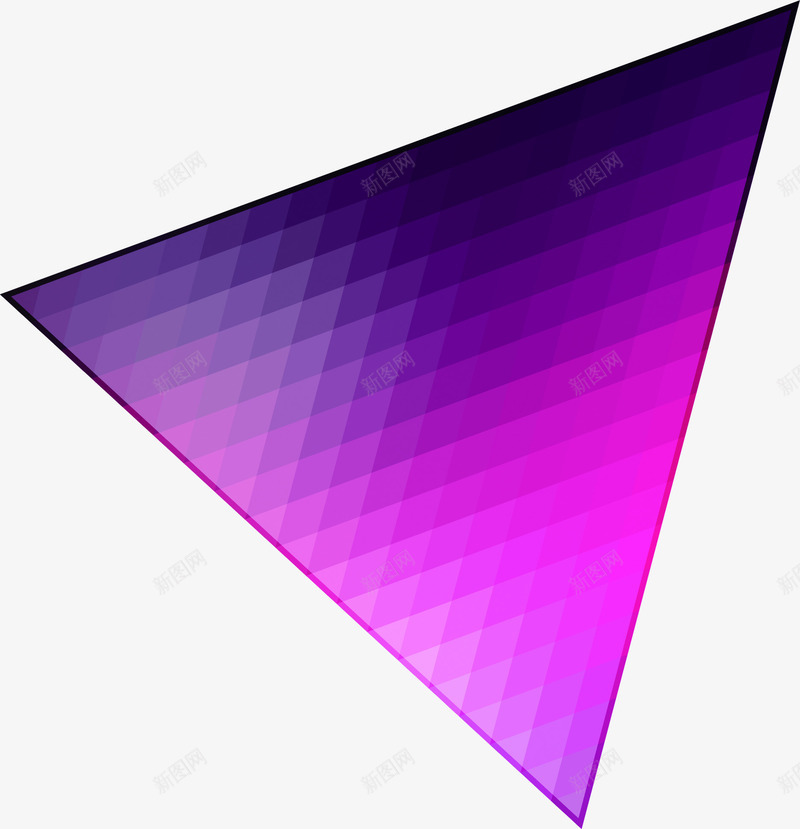 紫色虚化三角形海报png免抠素材_新图网 https://ixintu.com 三角形 海报 紫色 虚化