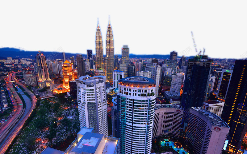 曼谷夜景俯视图png免抠素材_新图网 https://ixintu.com 城市俯视图 城市夜景俯视图 夜景俯视图 高楼俯视图