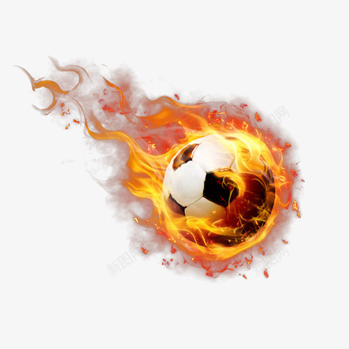 燃烧的足球png免抠素材_新图网 https://ixintu.com 火 燃烧 足球 运动器材 锻炼