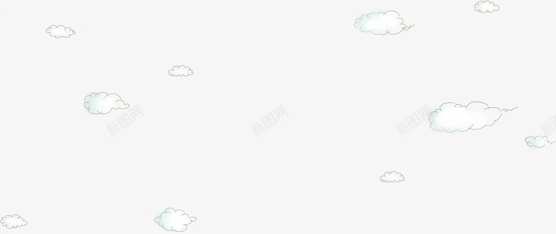 手绘个性卡通白云png免抠素材_新图网 https://ixintu.com 个性 卡通 白云 设计
