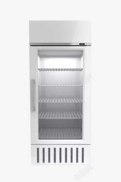 白色简洁冰箱展柜素材