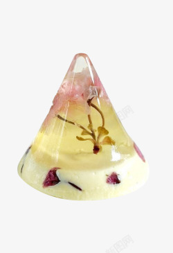 奶油玫瑰花樱花水晶糕素材