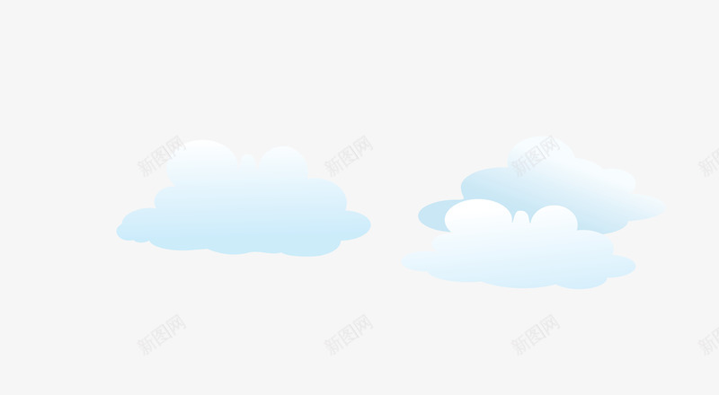 白色朵朵白云装饰矢量图eps免抠素材_新图网 https://ixintu.com 云朵 白云装饰 白色朵朵 矢量白云 矢量图