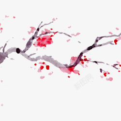 樱花树枝装饰素材