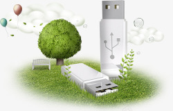 USB接口与树素材