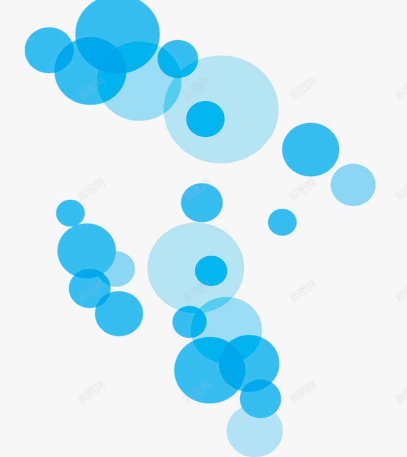 蓝色漂浮圆点png免抠素材_新图网 https://ixintu.com 圆点 漂浮 蓝色