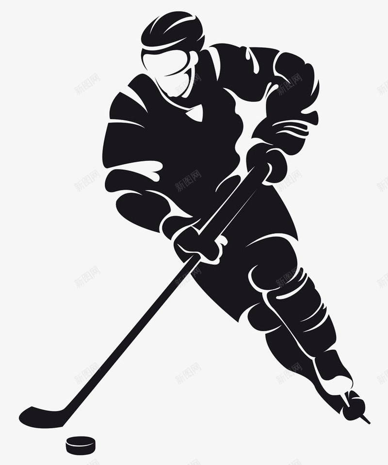 卡通冰球运动员矢量图图标eps_新图网 https://ixintu.com 冰球 卡通 运动员 矢量图