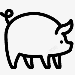 pig动物猪图标高清图片