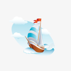 帆船标志旅游标志图标高清图片