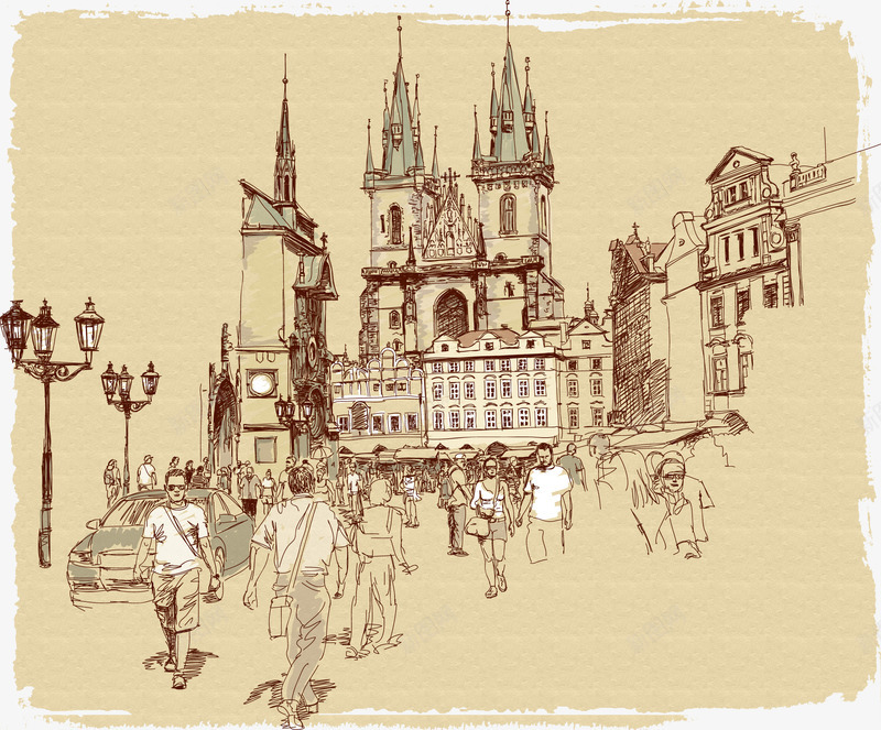 欧美城市素描图免费图像png免抠素材_新图网 https://ixintu.com 免抠 城市 欧美 欧美城市素描图免抠 素描图 贴纸