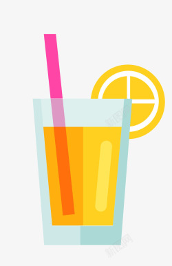 简洁果汁饮品矢量图高清图片