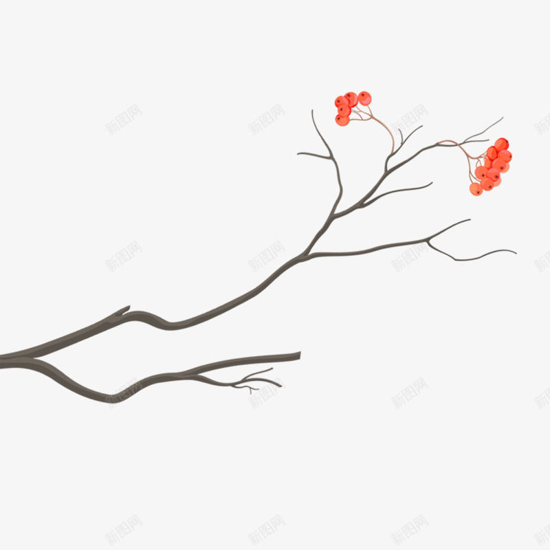 好看的花卡通树枝png免抠素材_新图网 https://ixintu.com 卡通 好看 树枝 的花