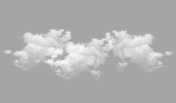 白色简约云朵装饰图案素材