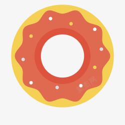 甜品圈彩色甜圈矢量图高清图片