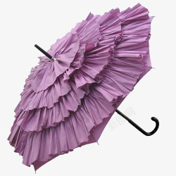 淑女雨伞漂亮的紫色淑女伞高清图片