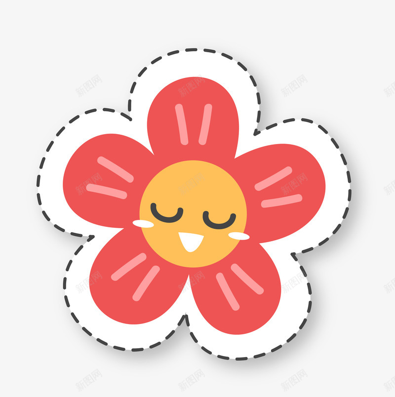 花朵矢量图eps免抠素材_新图网 https://ixintu.com 卡通花朵 扁平化花朵 矢量花朵 简洁花朵 花朵 花朵png 矢量图