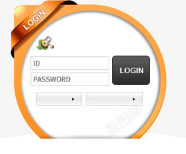 网页简洁登录框png免抠素材_新图网 https://ixintu.com 密码 用户名 登录框 简洁 网页