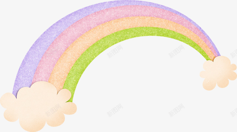 卡通彩虹云朵png免抠素材_新图网 https://ixintu.com 儿童玩具装饰 卡通云朵 彩虹