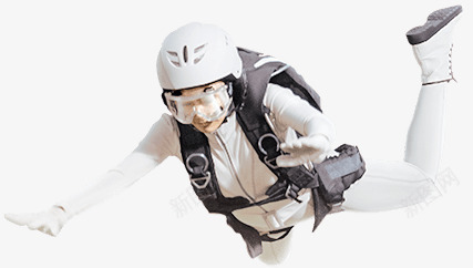 跳伞运动员白色衣服png免抠素材_新图网 https://ixintu.com 白色衣服 跳伞 运动员