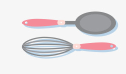简洁勺子卡通简洁扁平化勺子高清图片