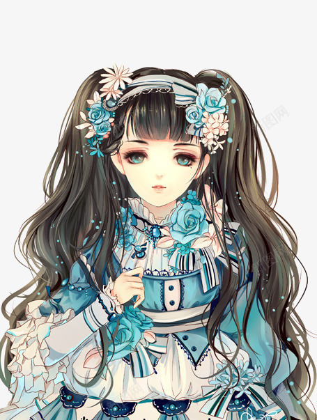 卡通美女古风png免抠素材_新图网 https://ixintu.com 人物 卡通 古风 美女