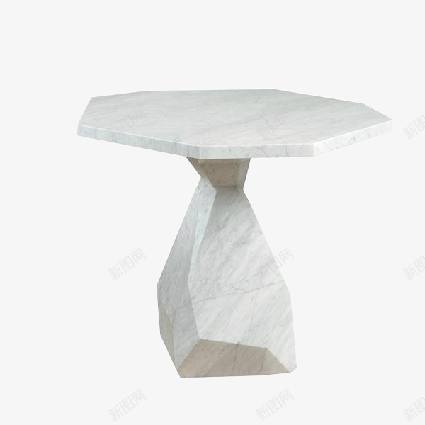 白色瓷砖桌椅png免抠素材_新图网 https://ixintu.com 产品实物 多边形 简洁