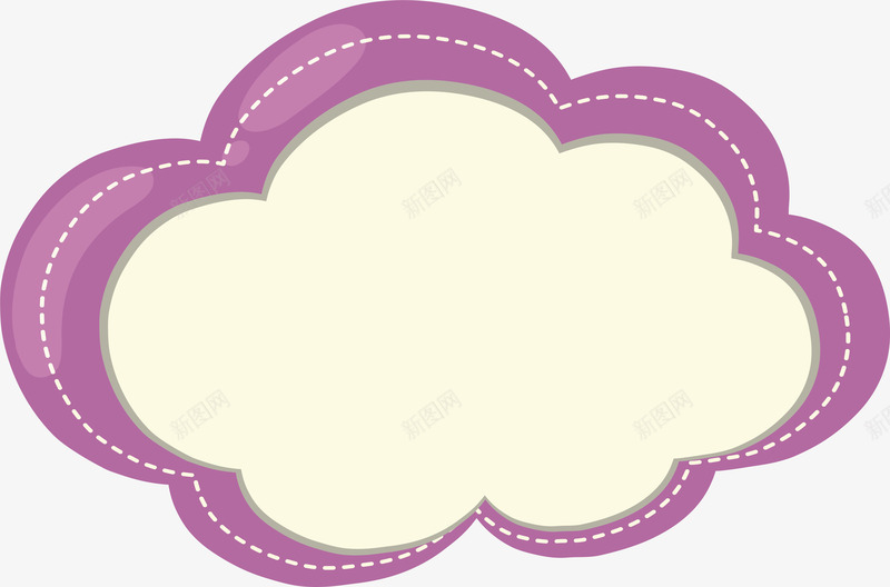 紫色卡通云朵爆炸贴矢量图eps免抠素材_新图网 https://ixintu.com 云朵 爆炸贴 矢量图 矢量素材 紫色