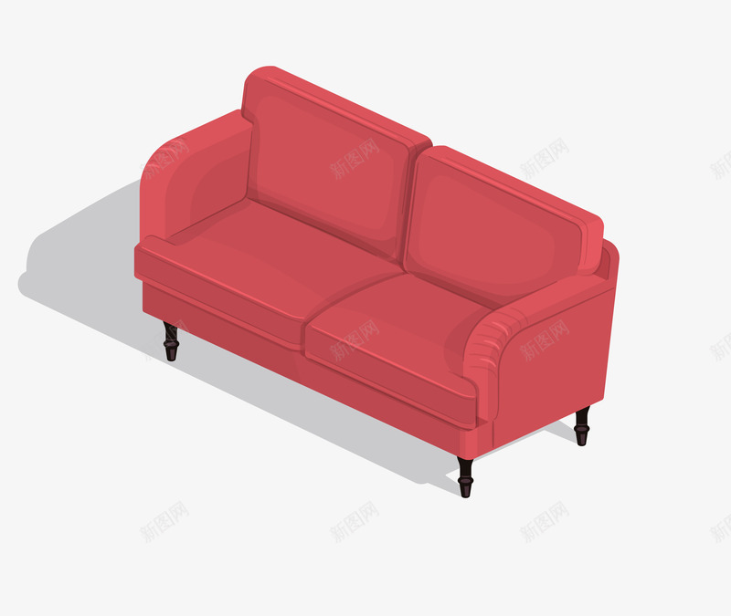 扁平化家具红色沙发矢量图eps免抠素材_新图网 https://ixintu.com 卡通红色沙发 家具沙发 扁平化红色沙发 沙发 矢量红色沙发 简洁红色沙发 矢量图
