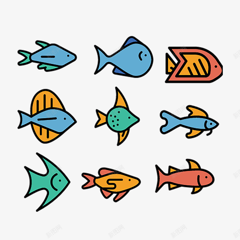 鱼食物饮品简洁icon图标png_新图网 https://ixintu.com icon 源文件 漂亮图标 网页图标 网页图标模板 网页图标模板下载 网页模板 食物饮品 鱼