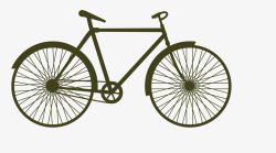 卡通简洁扁平化自行车矢量图素材