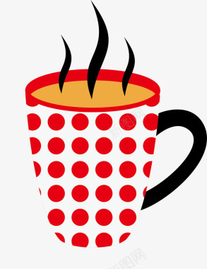 圆点胶囊咖啡饮品图标图标