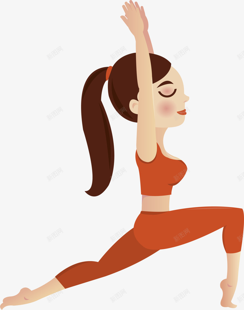 瑜伽锻炼的美丽女人png免抠素材_新图网 https://ixintu.com 双手合十 可爱女人 瑜伽锻炼 美丽女人 运动 马尾辫