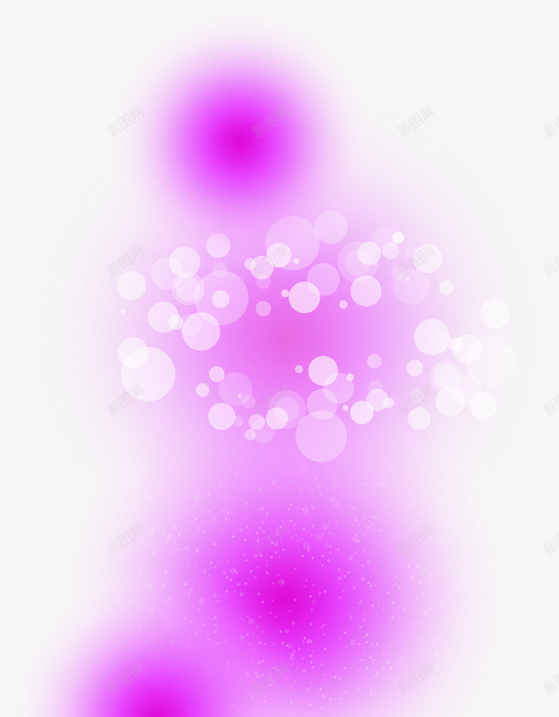 紫色光效白色圆点装饰png免抠素材_新图网 https://ixintu.com 圆点 白色 紫色 装饰