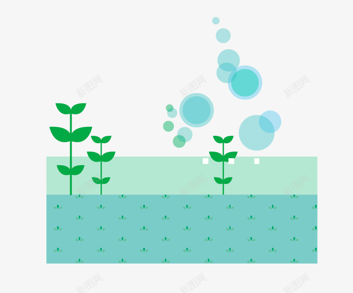 绿色环保矢量图ai免抠素材_新图网 https://ixintu.com 健康 水面 环保 绿色 绿色环保 节能 蓝色圆点 矢量图