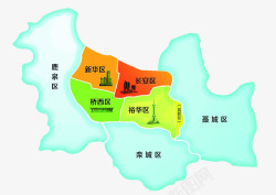 省会石家庄地图旅游景区图高清图片